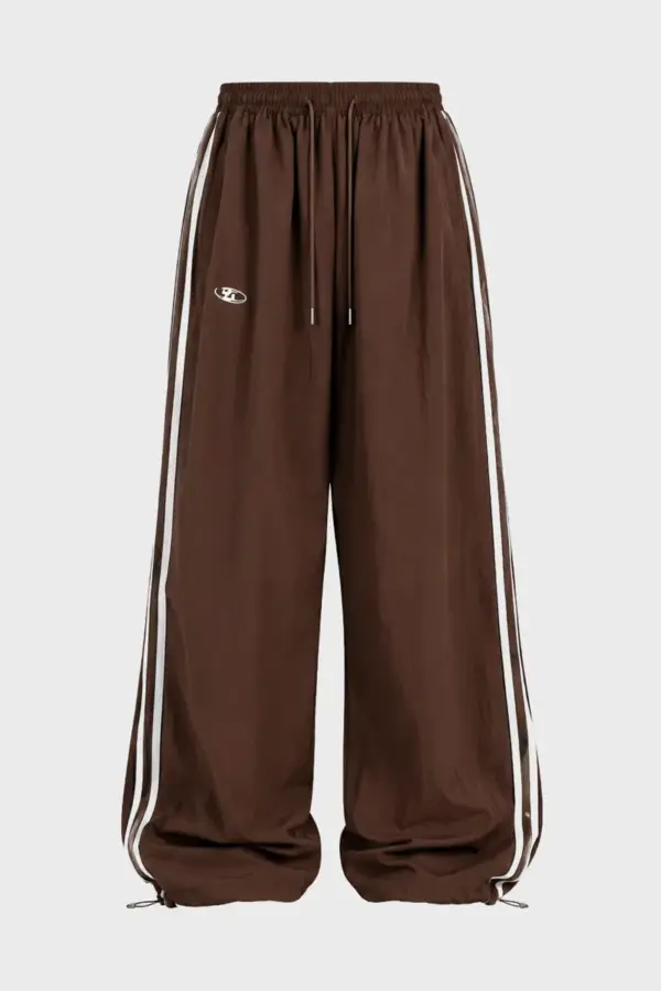 Retro Oversized Striped Wide-Leg Sweatpants | Y2K Baggy Trousers - retro oversized striped wide-leg sweatpants - Y2K Grunge Streetwear Aesthetic by Vexlyne