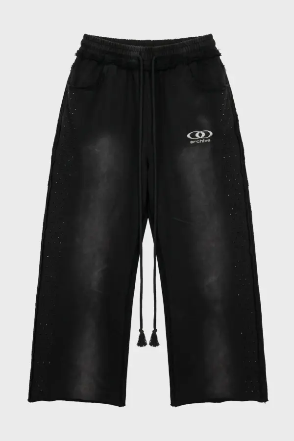 Unisex Y2K Hot-Stamp Loose Straight-Leg Pants | Retro Streetwear - Y2K hot-stamp straight-leg pants - Y2K Grunge Streetwear Aesthetic by Vexlyne
