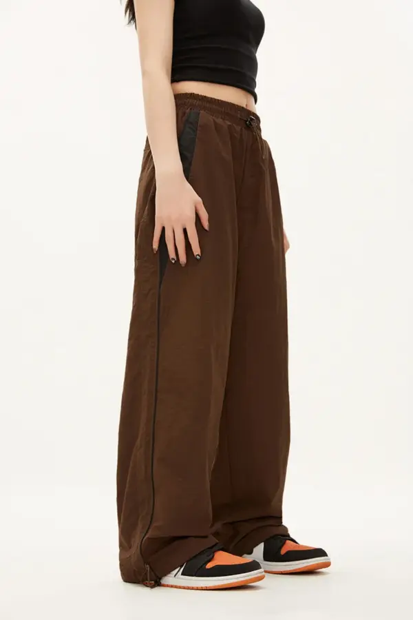 Y2K High Waist Baggy Wide-Leg Pants | Hip Hop Jogger Trousers - Y2K high waist baggy wide-leg pants - Y2K Grunge Streetwear Aesthetic by Vexlyne