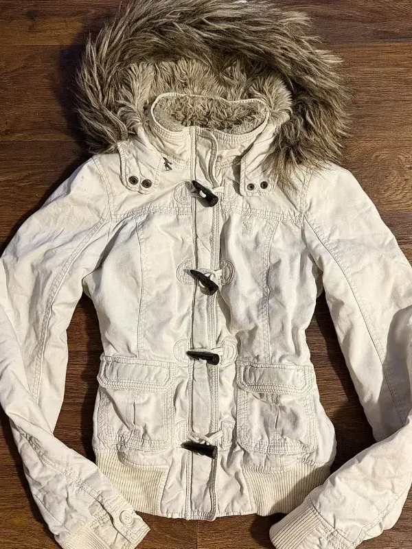 Y2K Gothic Fur Collar Cotton-Padded Jacket | Vintage Hip Hop Outerwear - Y2K fur collar cotton-padded jacket - Y2K Grunge Streetwear Aesthetic by Vexlyne