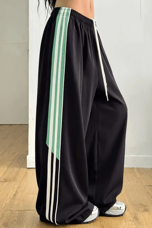 Y2K Wide-Leg Fashion Pants | Women's Streetwear Trousers - Y2K wide-leg fashion pants - Y2K Grunge Streetwear Aesthetic by Vexlyne