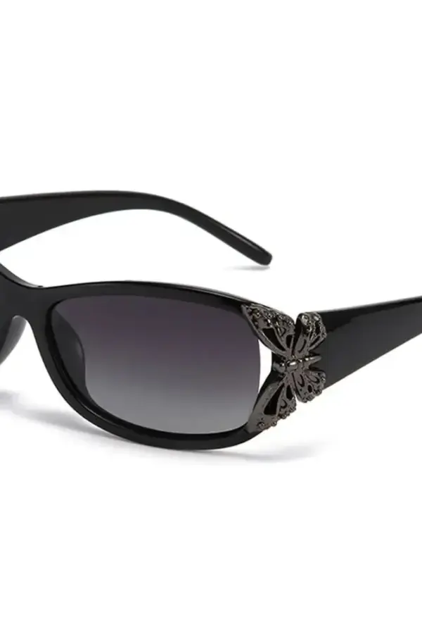 Y2K Butterfly Wrap-Around Polarized Sunglasses | Outdoor Sport Eyewear - Y2K butterfly wrap-around polarized sunglasses - Y2K Grunge Streetwear Aesthetic by Vexlyne