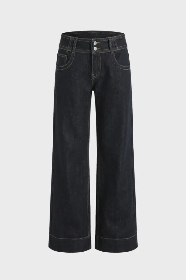 Y2K Loose Wide-Leg Jeans | Retro Low Waist Streetwear - Y2K loose wide-leg jeans - Y2K Grunge Streetwear Aesthetic by Vexlyne